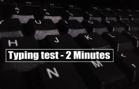 hard typing test 2 minutes|typing test with sound effects.